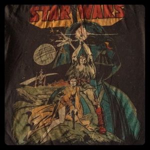 Vintage JUNKFOOD Star Wars Shirt Vader, Luke, Leia